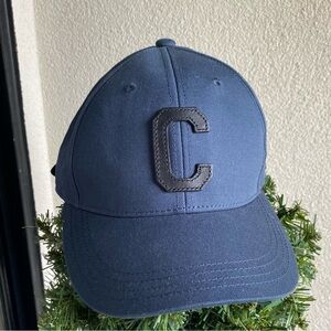 Coach Leather C Logo Varsity Baseball Hat Blue